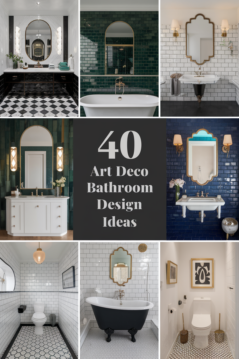 Art Deco Bathroom Design Ideas