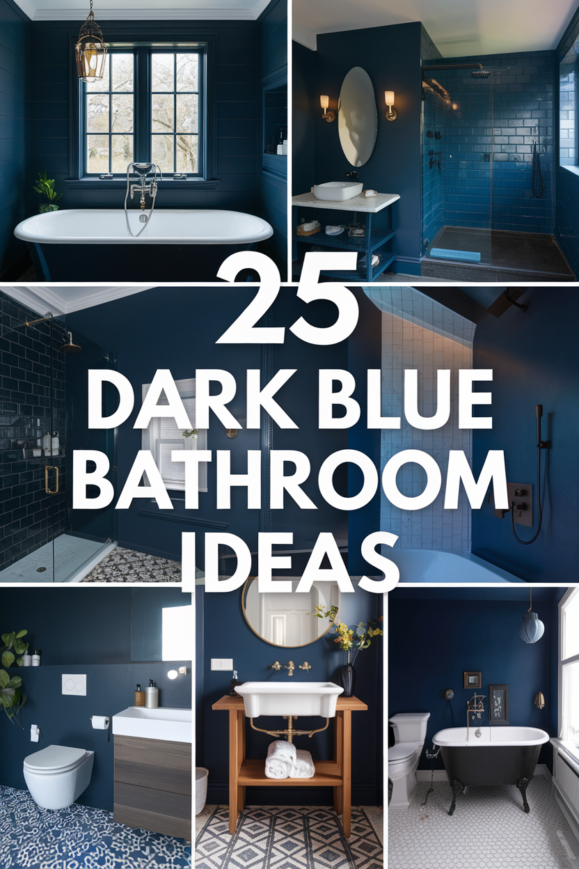 Dark Blue Bathroom Ideas