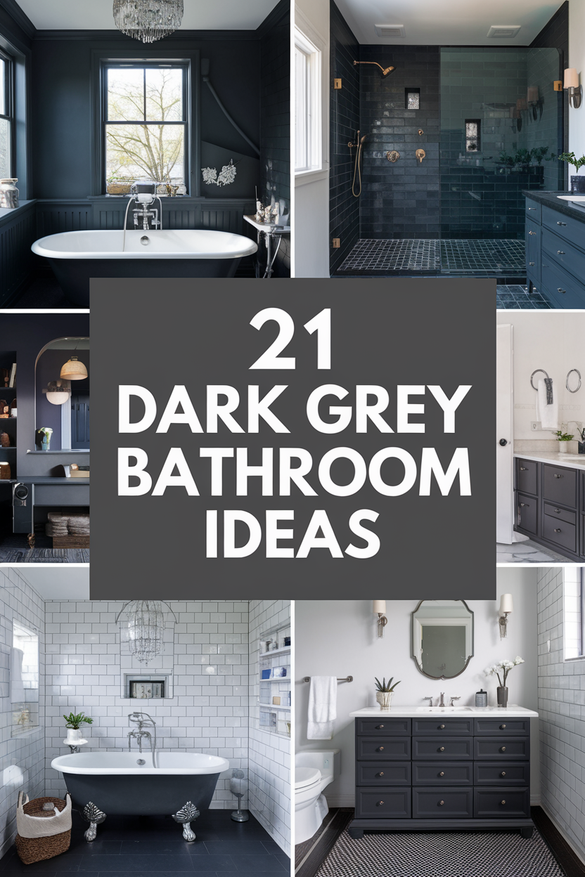 Dark Grey Bathroom Ideas