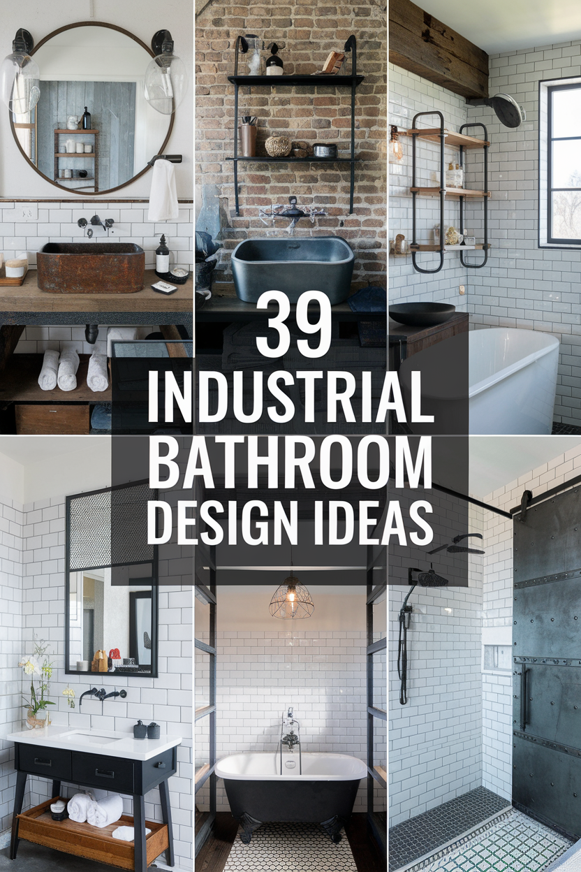 Industrial Bathroom Design Ideas