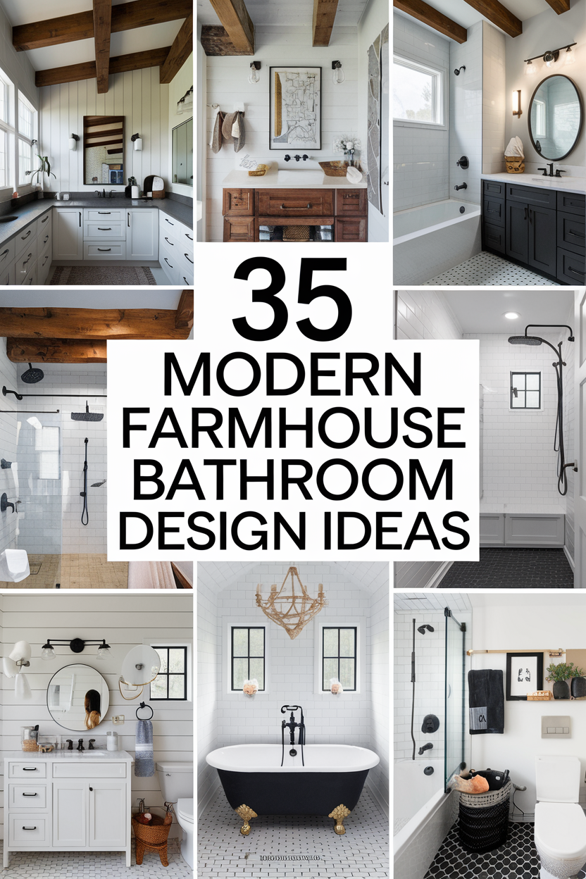 Modern Farmhouse Bathroom Design Ideas