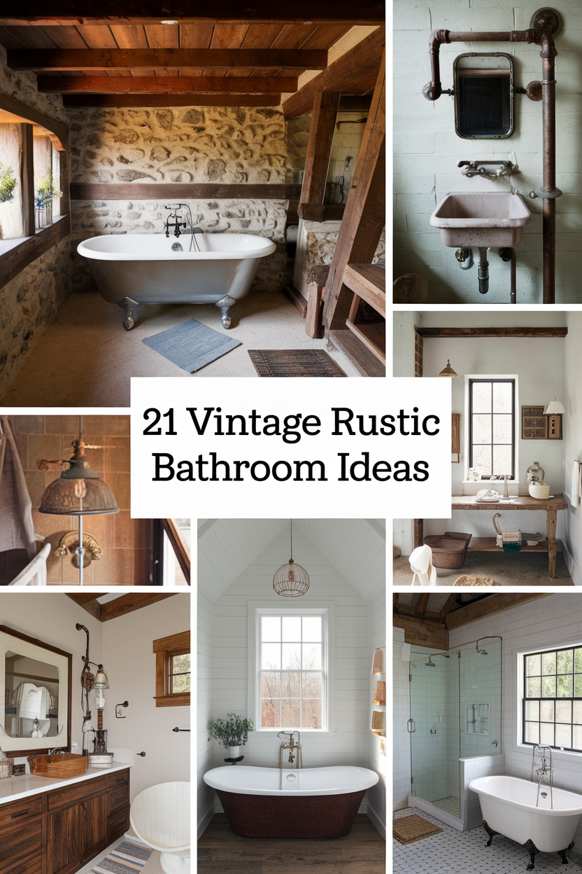 Vintage Rustic Bathroom Ideas