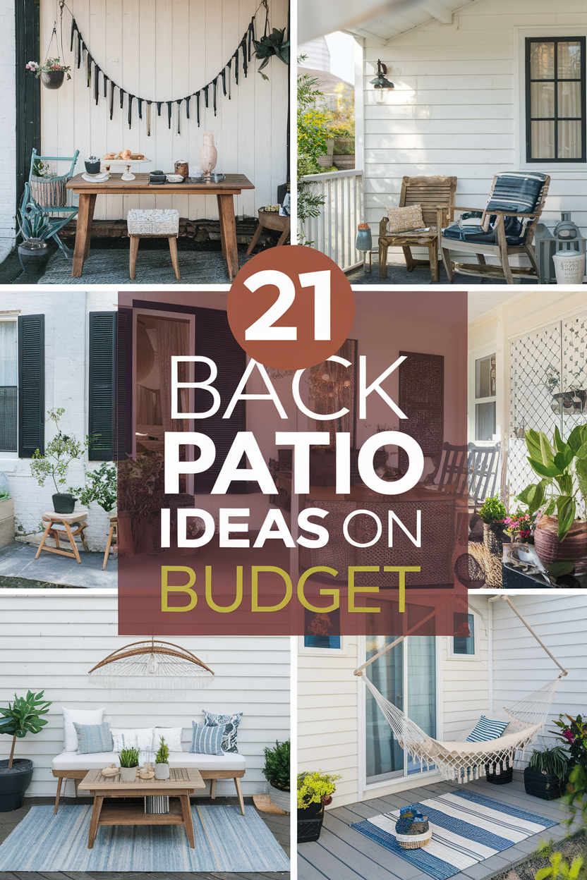 Back Patio Ideas on a Budget