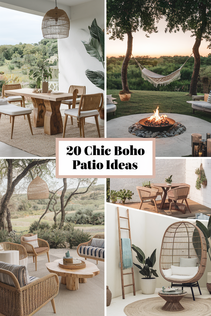 Chic Boho Patio Ideas