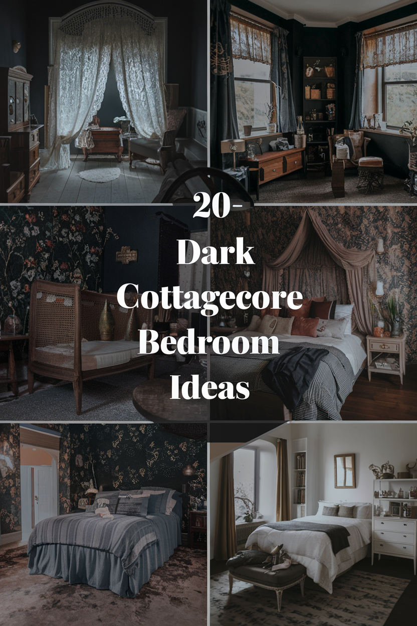 Dark Cottagecore Bedroom Ideas