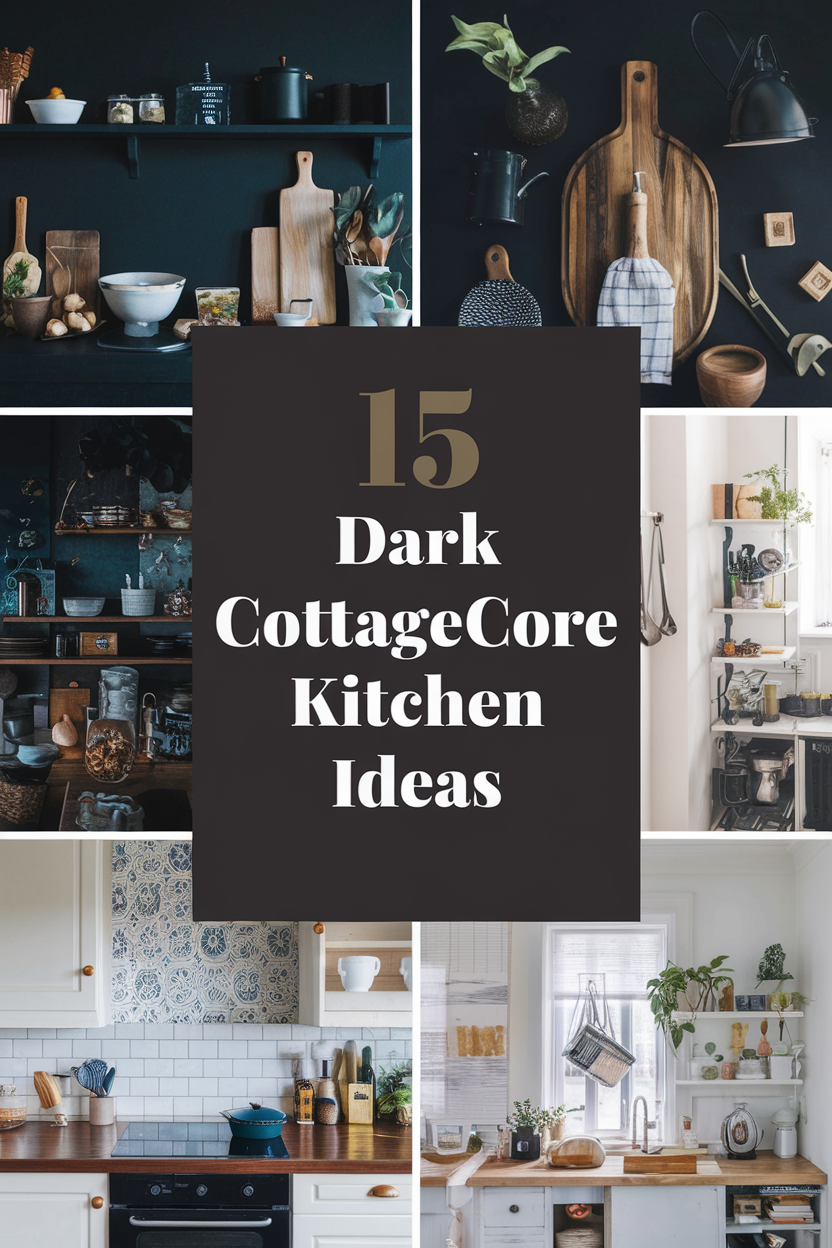 Dark Cottagecore Kitchen Ideas