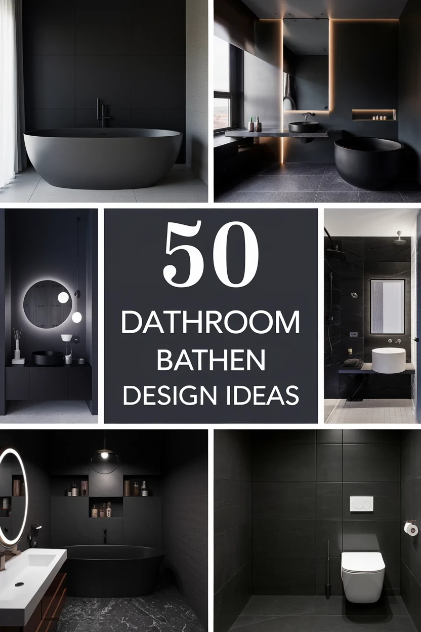 Dark Bathroom Design Ideas 2